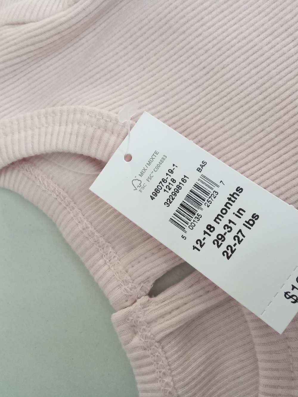 Baby Gap Baby Girls Pink Ribbed Ruffle Top & Flare Pants Set 6-12M NWT - Picture 4 of 12